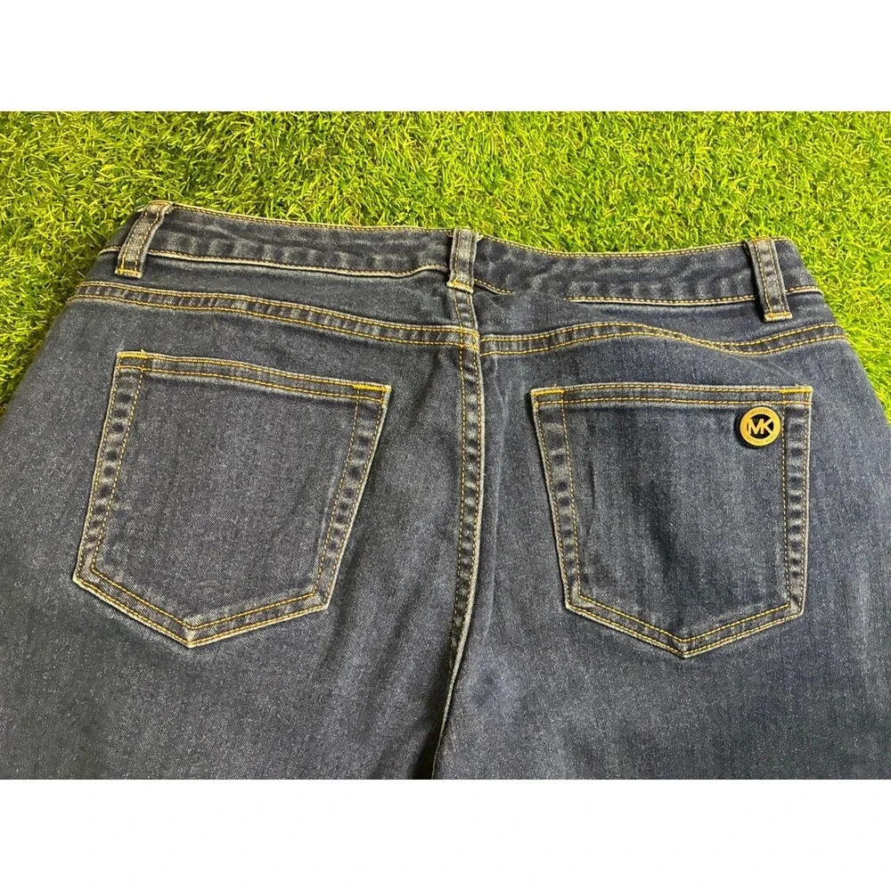 Michael Kors Skinny Crop Jeans Women’s Size 8 Dark Wash Stretch Denim Cropped